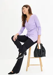 Rippshirt in Wickeloptik, bonprix