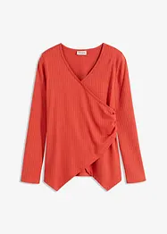 T-shirt côtelé, style portefeuille, bonprix