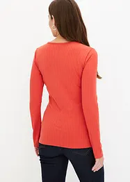 T-shirt côtelé, style portefeuille, bonprix