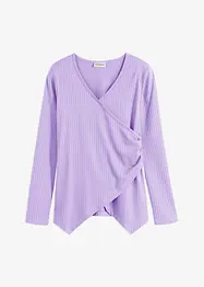 Rippshirt in Wickeloptik, bonprix