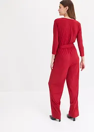 3/4-Arm Jumpsuit mit Gürtel, bonprix