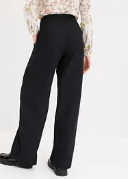 Bundfaltenhose in Leinenoptik mit überkreuztem Bund, bonprix