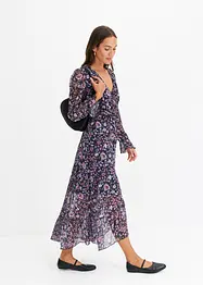 Robe imprimée en mesh, bonprix