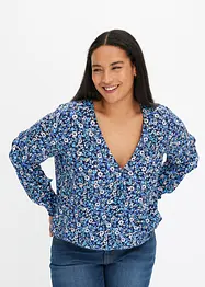 Blouse imprimée volantée, bonprix