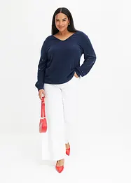 Jean large taille mi-haute, extensible, bonprix
