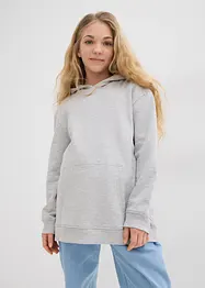 Sweat coton à capuche oversize, bonprix