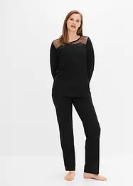 Pyjama mit Spitze, bonprix
