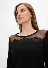 Pyjama mit Spitze, bonprix