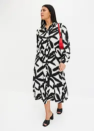 bedrucktes Satin-Midikleid, bonprix