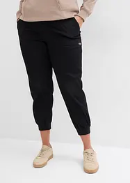 Pantalon en twill à taille élastiquée, bonprix