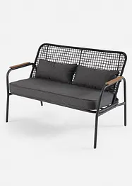 Banc de jardin à dossier tressé, bonprix