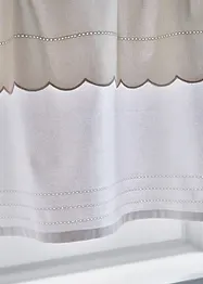 Brise-bise en coton avec des broderies ajourées, bonprix