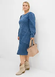 Robe midi en jean, bonprix