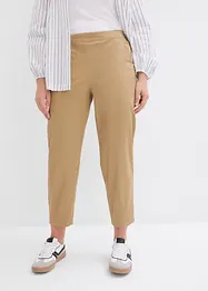 Pantalon à enfiler en coton élastiqué, bonprix