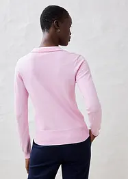 Pull polo avec soie, bonprix