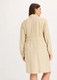 Hemdblusenkleid aus feinem Viskose-Mix, bonprix