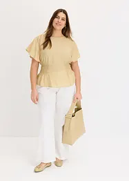 Top blouse en douce viscose mélangée, bonprix