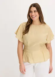 Top blouse en douce viscose mélangée, bonprix