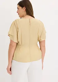 Top blouse en douce viscose mélangée, bonprix