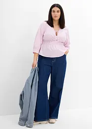 Blouse froncée avec des coutures élastiques, bonprix