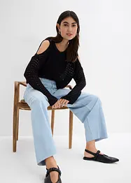 Jean balloon, taille haute, ultra-doux, bonprix