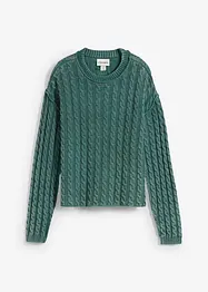 Oversize-Pullover aus reiner Baumwolle, bonprix