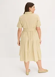 Robe-chemise en matière élastique, bonprix