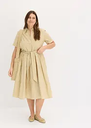 Robe-chemise en matière élastique, bonprix