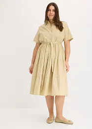 Robe-chemise en matière élastique, bonprix