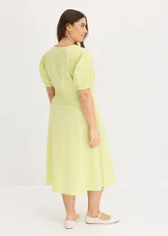 Robe longue à taille froncée et élastiquée, bonprix