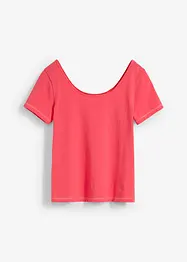 T-Shirt mit tiefem Rückenausschnitt, bonprix