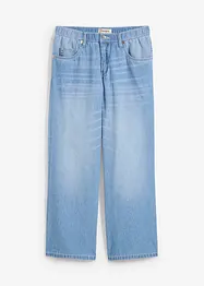 Jean droit taille mi-haute et élastiquée, raccourci, bonprix