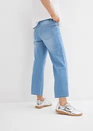 Jean droit taille mi-haute et élastiquée, raccourci, bonprix