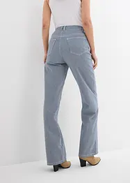 Jean droit rayé, taille haute, loose, bonprix