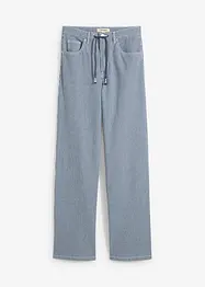 Jean droit rayé, taille haute, loose, bonprix
