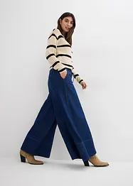 Wide-Leg-Jeans, Mid Waist, Bequembund, bonprix