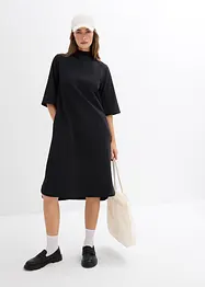 Shirtkleid aus elastischem Bio-Baumwoll-Mix, bonprix
