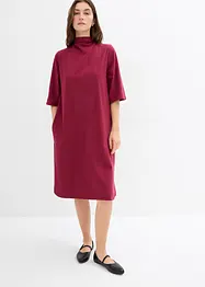 Shirtkleid aus elastischem Bio-Baumwoll-Mix, bonprix