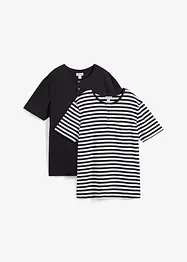 T-shirt col Henley, bonprix