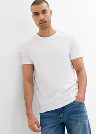 Lot de 2 T-shirts 100% coton, slim, bonprix