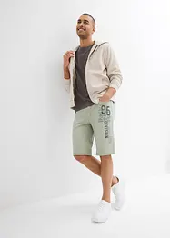 Bermuda en jean avec imprimé, Regular, bonprix