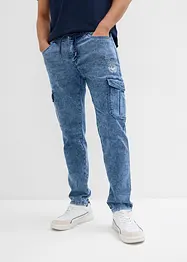 Jean cargo extensible, Regular, Tapered, bonprix