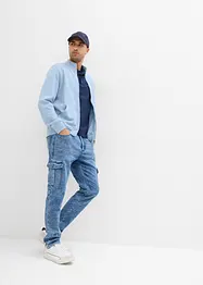 Jean cargo extensible, Regular, Tapered, bonprix