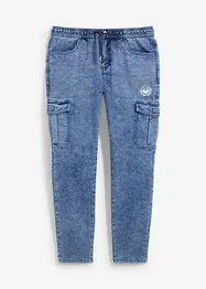 Jean cargo extensible, Regular, Tapered, bonprix