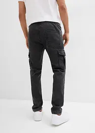 Jean cargo extensible, Regular, fuselé, bonprix