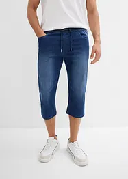 Lot de 2 jeans jogger 3/4 en denim léger, coupe droite regular, bonprix