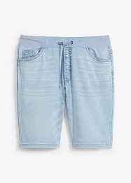 Bermuda en jean à taille élastiquée, Regular, bonprix