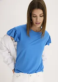 T-shirt à  manches volantées, bonprix