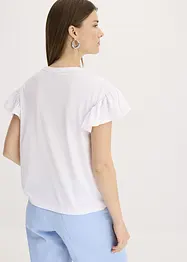 Shirt mit Volants-Ärmeln, bonprix