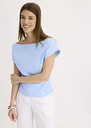 Off-Shoulder-Shirt aus reiner Bio-Baumwolle, bonprix